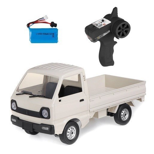 Ones WPL RC Car D12 D-12 RC Suzuki Carry Pick Up Cargo 1/10 2.4G 4WD RTR - Cream 2WD