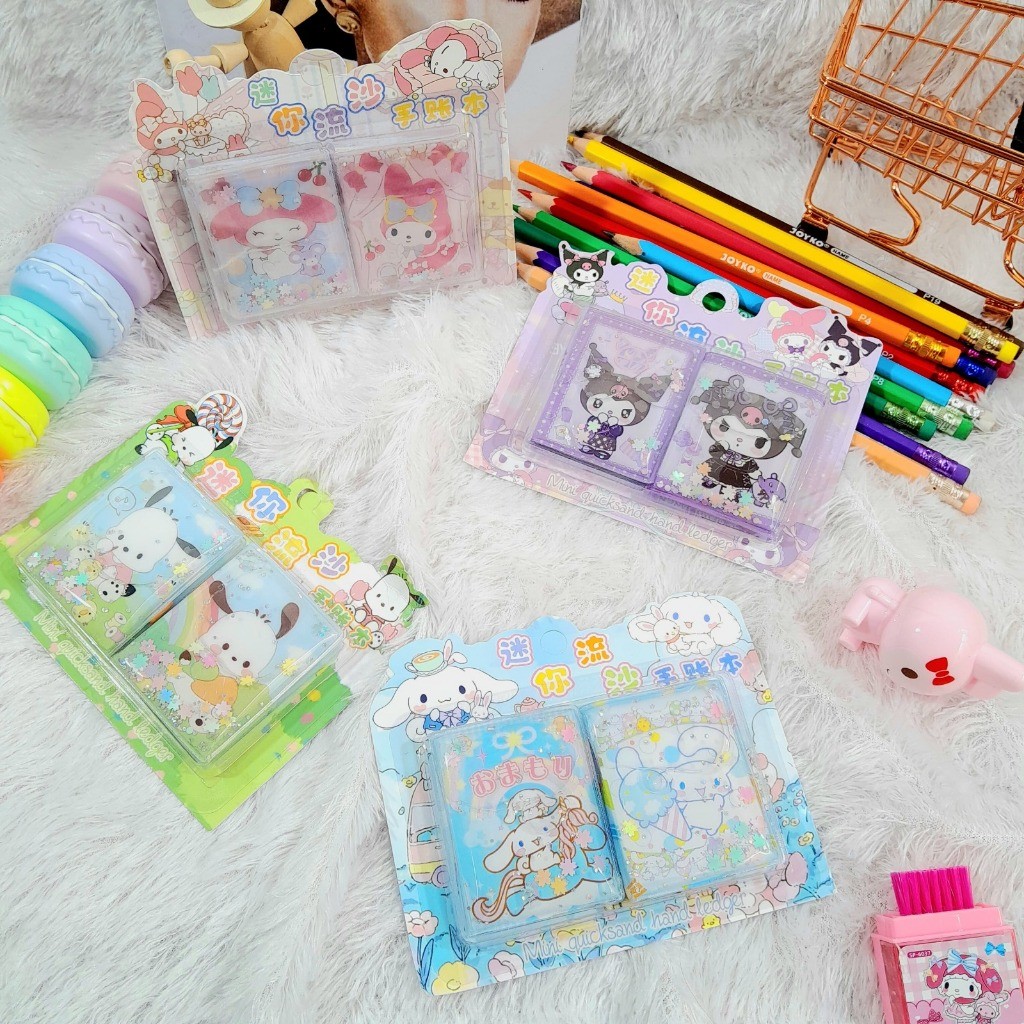 

BUKU MINI STICKER SANRIO ISI 2 MOTIF AIR MANIK KUROMI MELODY POCHA STIKER BUKU LUCU BA-7022