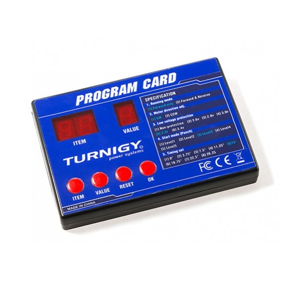 Turnigy Marine ESC Program Card