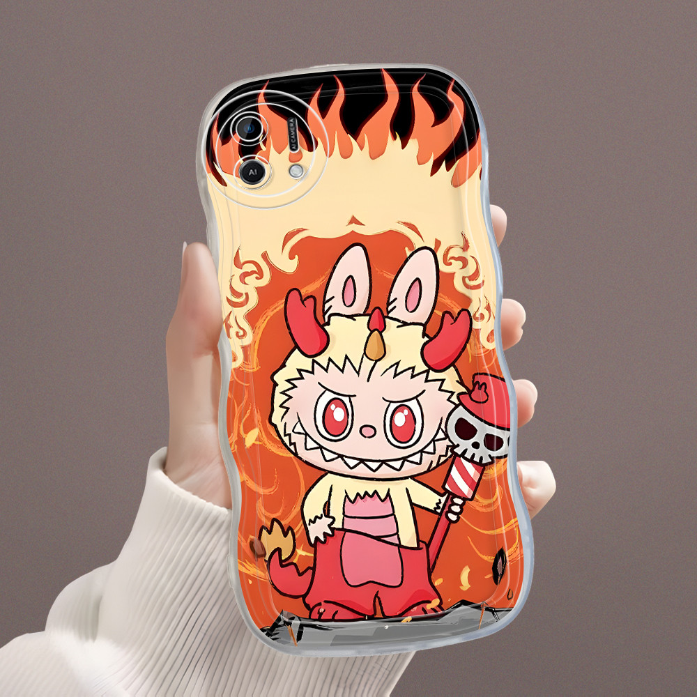 OPPO A16K A16E Case Softcase Casing Hp Kesing Soft  Kartun Lucu Cassing Labubu 4879