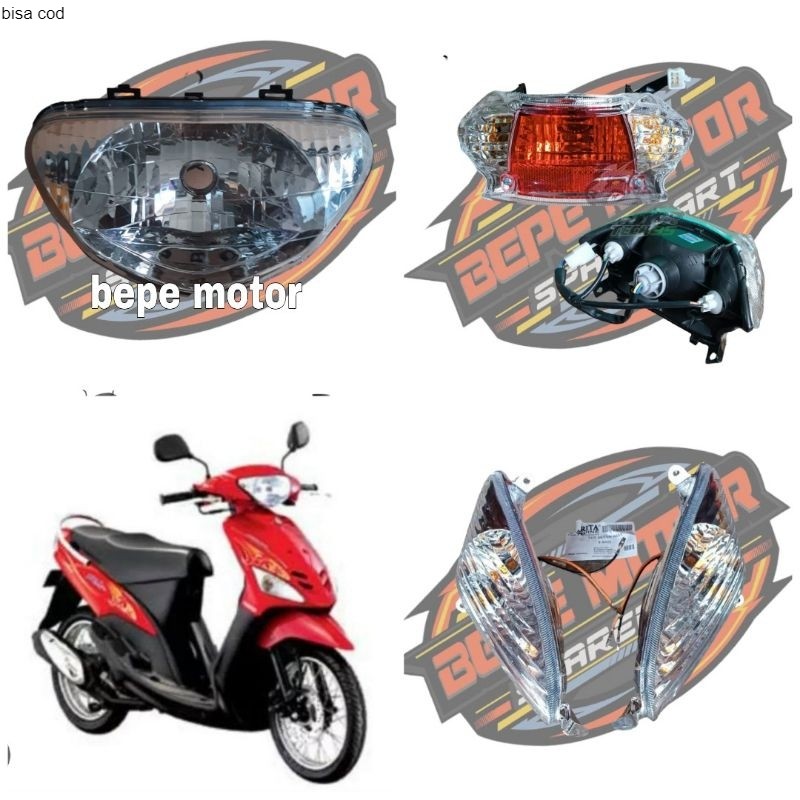FULSET LAMPU YAMAHA MIO SPORTY MIO LAMA MURAH BANGET / LAMPU BELAKANG MIO SPORTY / SEN DEPAN MIO SPO