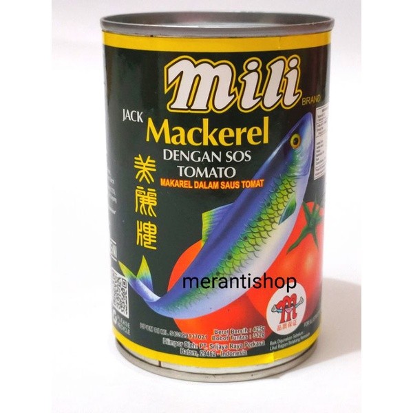 

IKAN SARDINE MILI MACKEREL IN TOMATO SAOS / TOMAT SAUCE 425gr