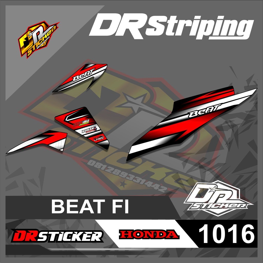 1016 STRIPING BEAT FI RACING DESAIN KEREN STYLE RACING SEMI FULL LIS