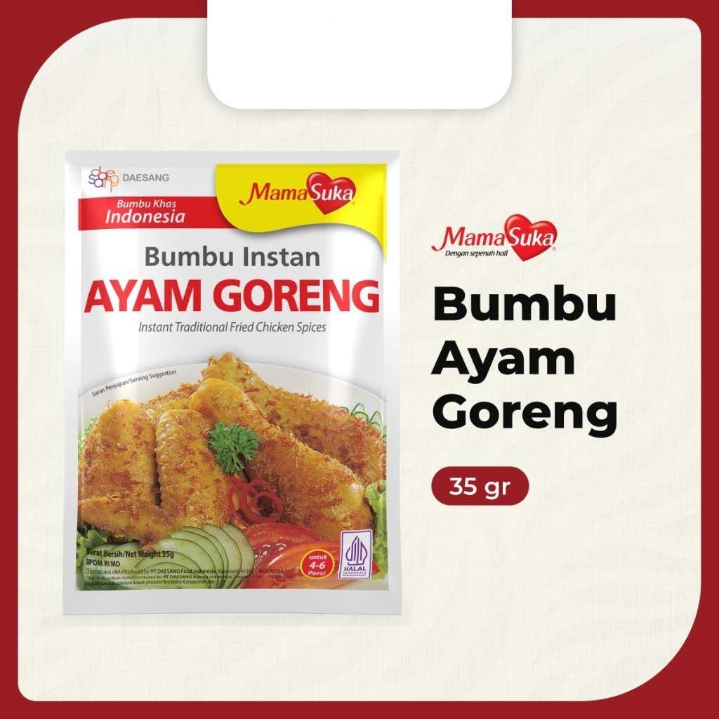 

TOMOTOSTORE MAMASUKA Bumbu Instan Ayam Goreng 35 gr - Sayur Segar Mimi