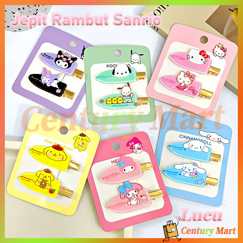 Jepit Rambut Sanrio / jepit rambut karakter sanrio kuromi cinnamonroll jepit poni lucu/Sanrio Lucu J