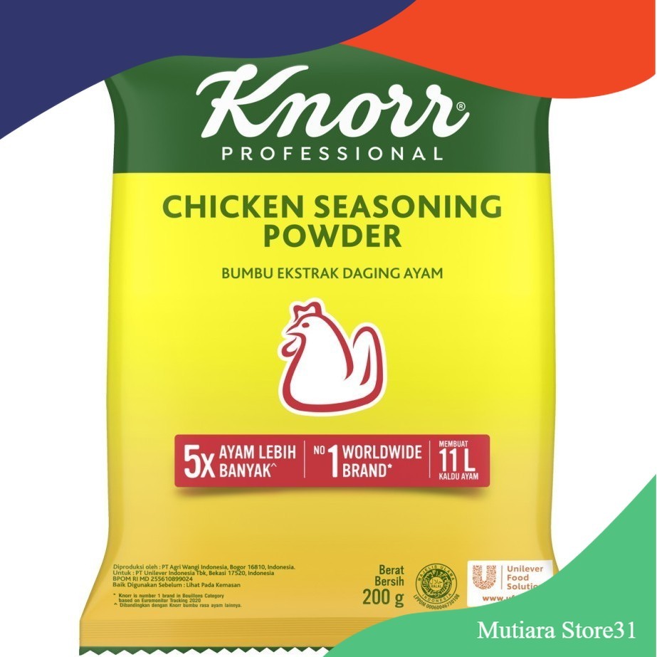 

KNORR CHICKEN BUBUK EKSTRAK DAGING AYAM 200 GRAM .