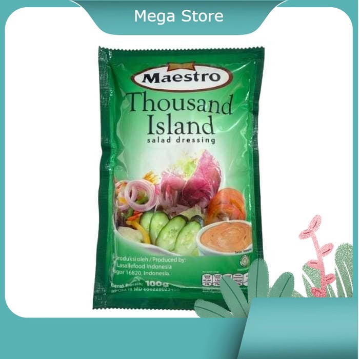 

MAESTRO salad dressing Mayonais Thousand Island Wijen Sangrai 100gr - THOUSAND ISLAND