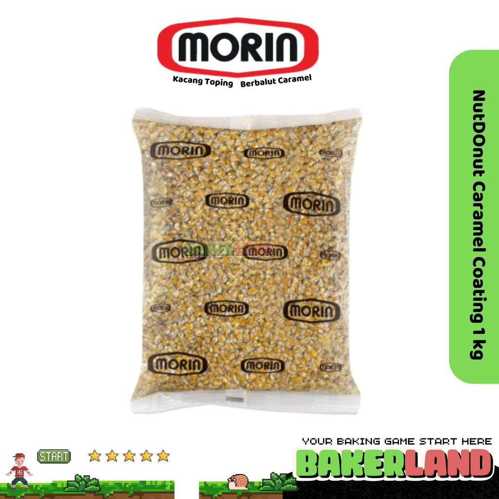 

Morin Nut Donut Coating Caramel 1kg / Kacang Cincang Coating Caramel / Kacang Sangrai Coating Caramel / Kacang Sangrai Morin / Kacang Cincang