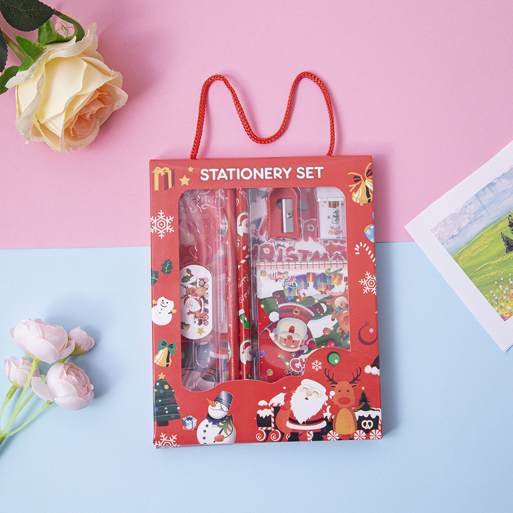 

6pcs Set School Supplies High-Quality Colorful Compact Children'S Stationery Educational Stationery Set For New Year Gift 2025
