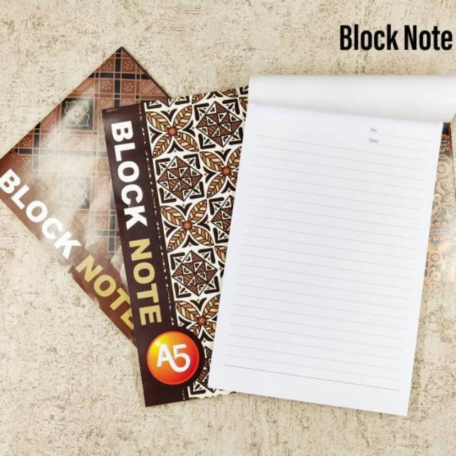 

(PRO_ATK) Block Note Batik A5