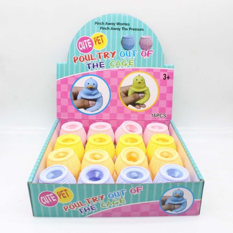 (MGS) Mainan Squishy Ayam Pop it Silicone Pencet Lentur Aman