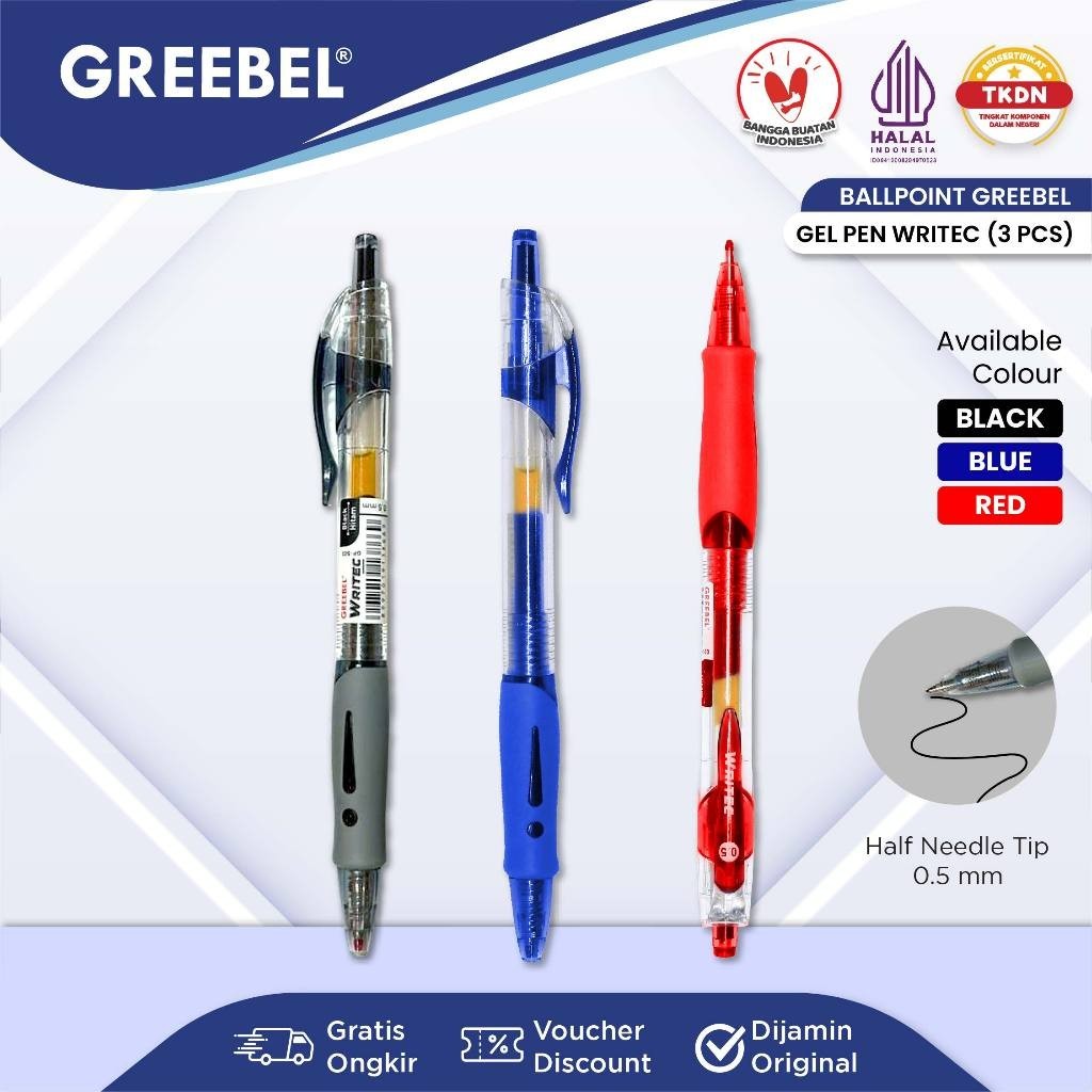 

Bolpen Gel GREEBEL WRITEC GP 503 (1 pcs)