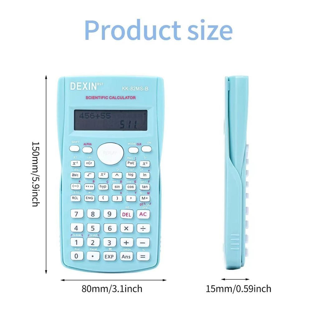

Kalkulator Color Function Scientific Kalkulator 24 Fungsi Kalkulasi 3 Warna 1700 Scientific