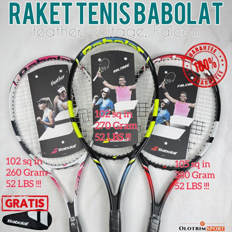 Raket Tenis BABOLAT FEATHER VOLTAGE FALCON RAKET TENNIS 100% ORIGINAL BABOLAT