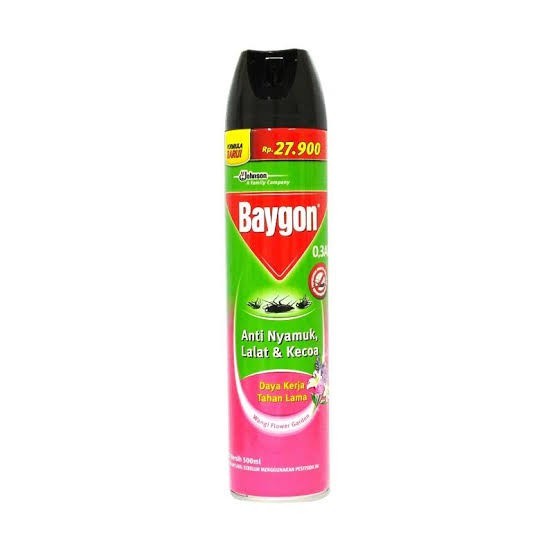 Baygon Aerosol Obat Pembasmi Nyamuk Flower Garden 450 ml