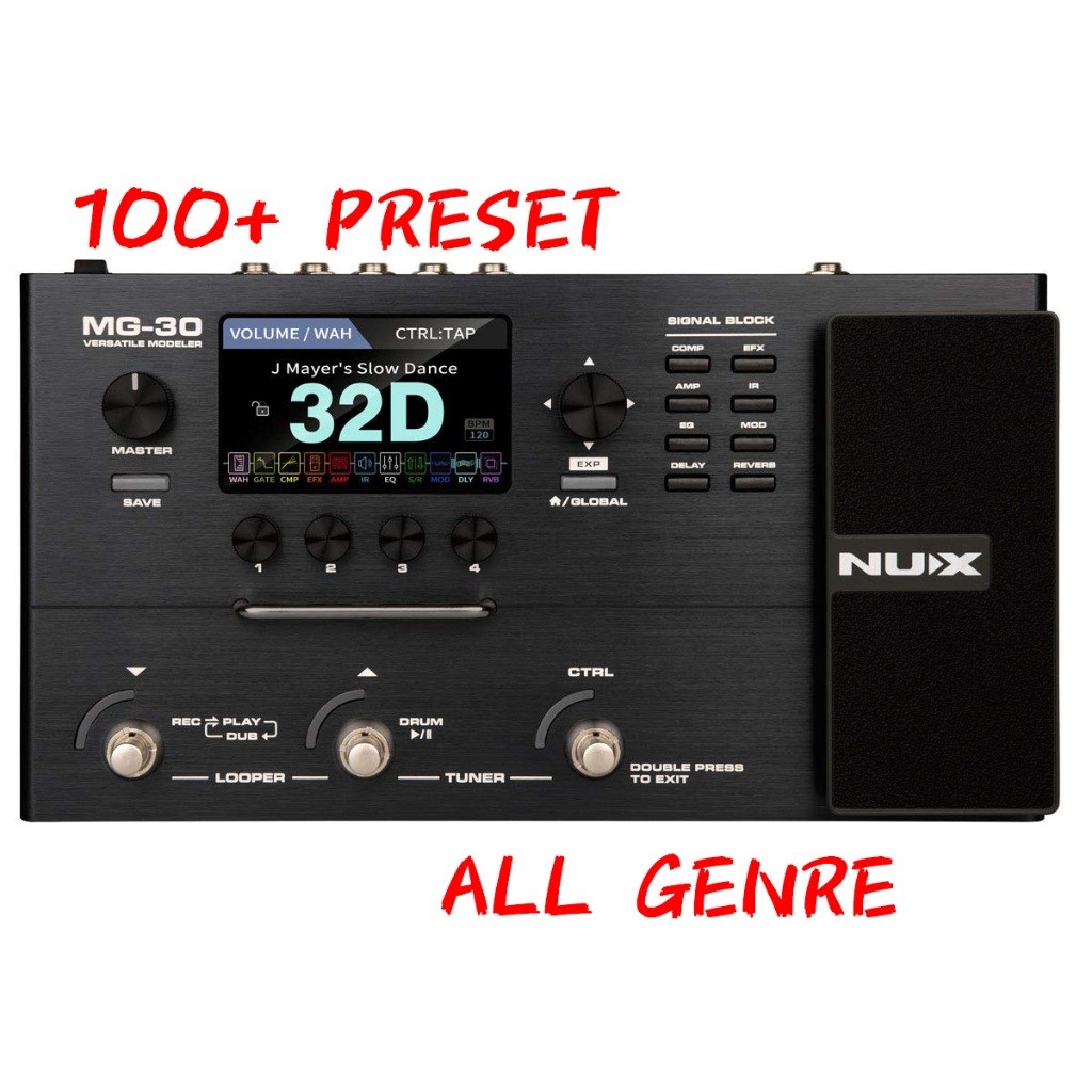 Nux MG-30 Preset All Genre