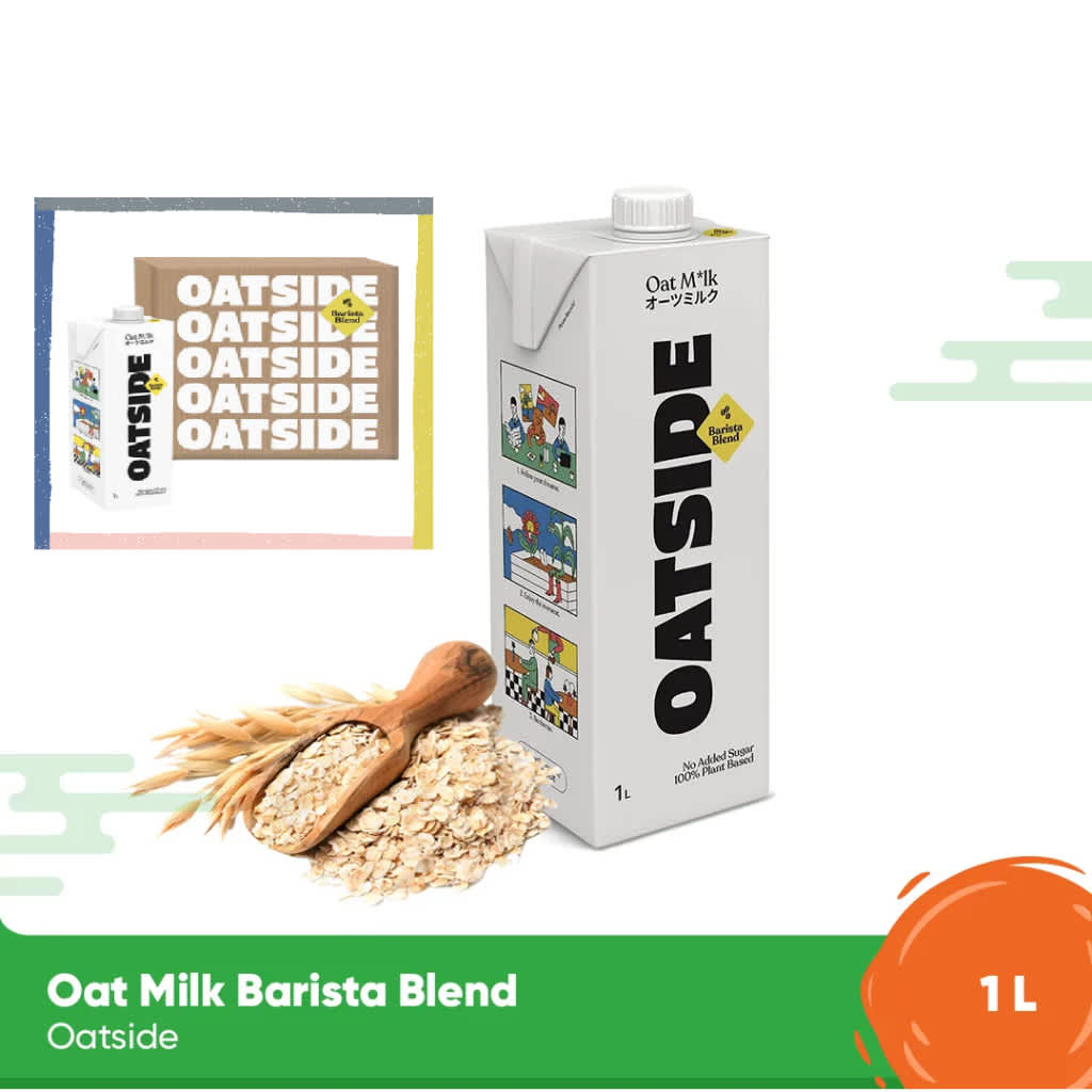 

KARTONAN - OATSIDE BARISTA BLEND MILK/ SUSU OAT/GANDUM 1 LITER