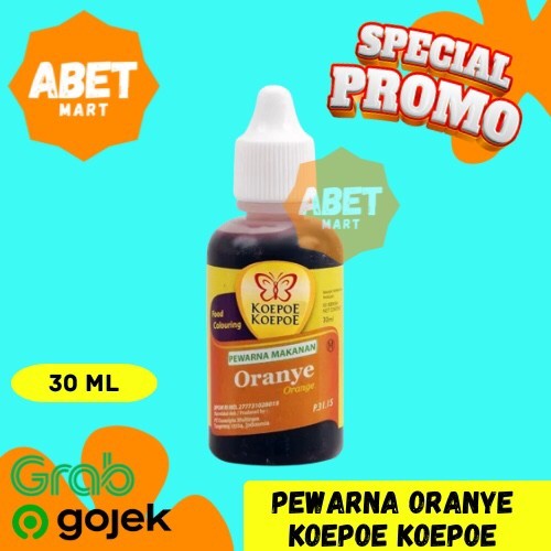 

Pewarna Orange Koepoe Koepoe 30ml - 30 ml Oranye Jingga Makanan Minuman Food Colouring Pak Pcs Dus