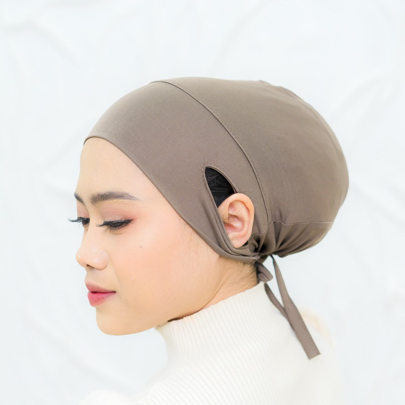 Ciput Anti Budeg Lubang Telinga Bahan Jersey Premium / Ciput Anti Pusing / Ciput Anti Slip / Daleman