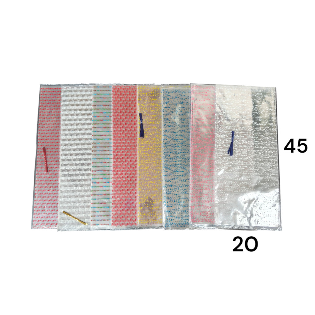 

opp flower plastik parcel plastik Snack ukuran 20x45 isi 12pcs