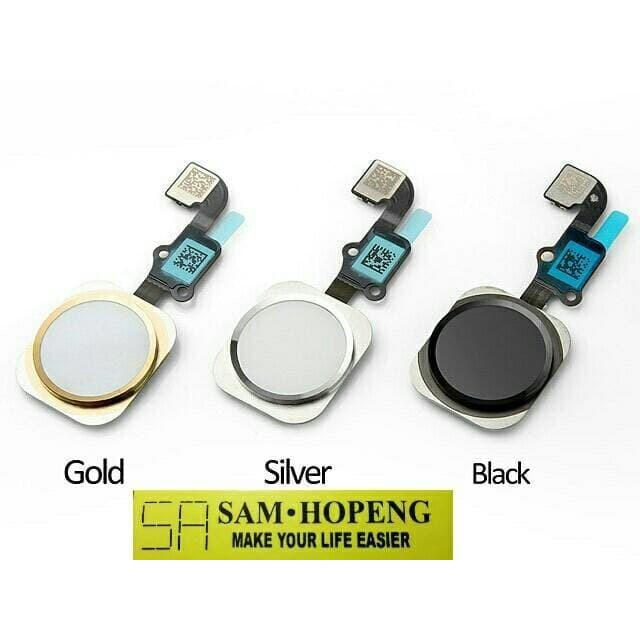 Sparepart And Tool Iphone 6S Flexible Home Button + Finger Print Original - Putih