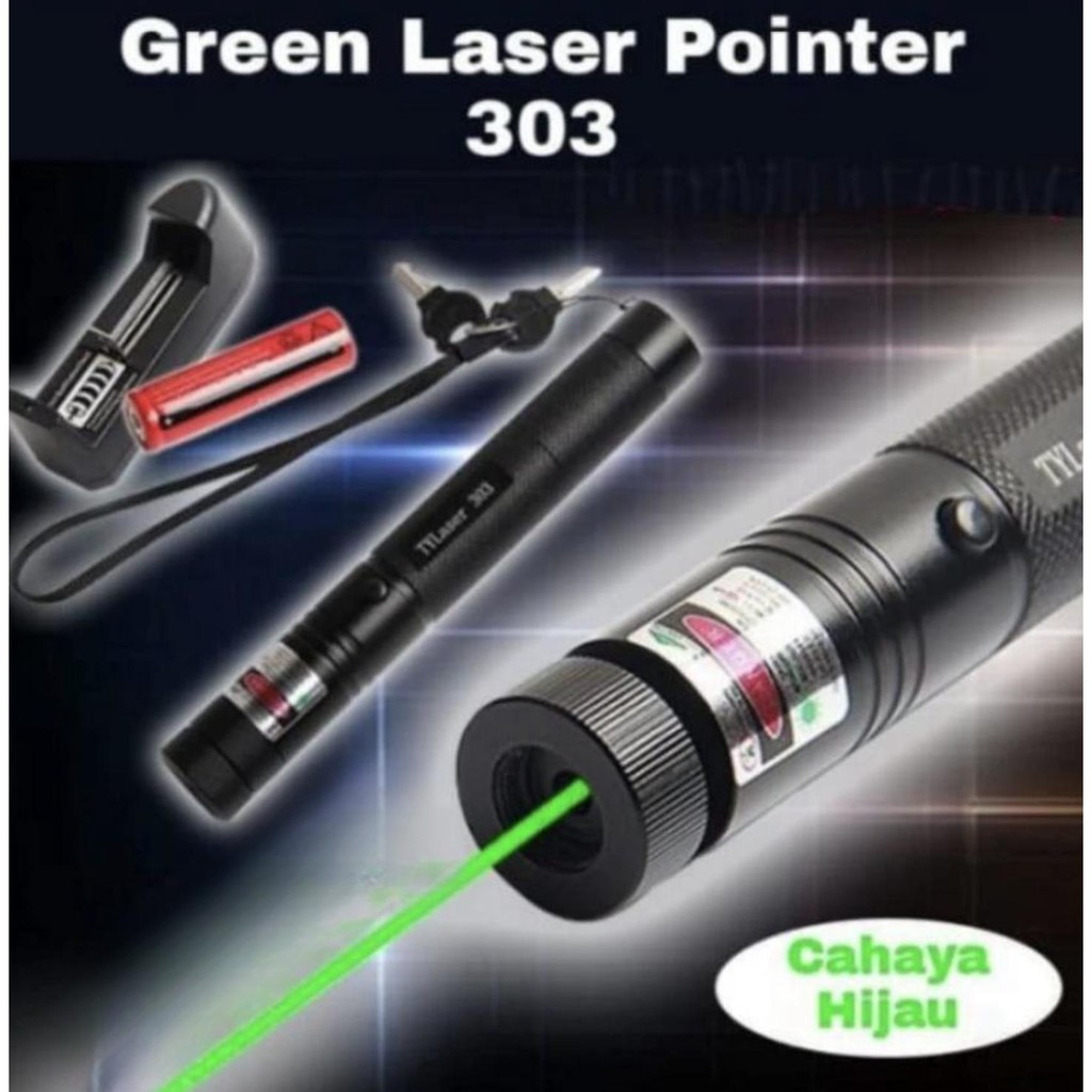 Green Laser Pointer 303 Original Berkualitas / Laser hijou / senter laser