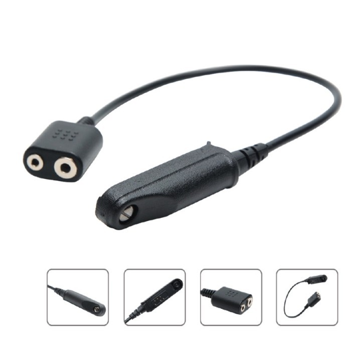DJ97 Adapter Mic HT Baofeng UV-9R Plus ke HT Cina BF-A58 BF-A58S UV9 UV9R