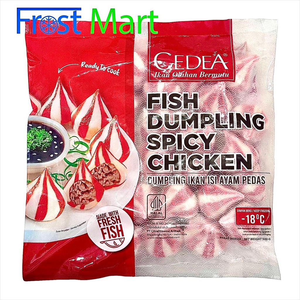 

Spicy Dumpling Chicken Baso ikan Pedas Isi Ayam Cedea 500Gr