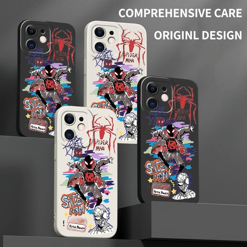 Case For POCO X3 X3 NFC M3 Soft Silicone Pro Camera Anime Spiderman Casing Terbaru