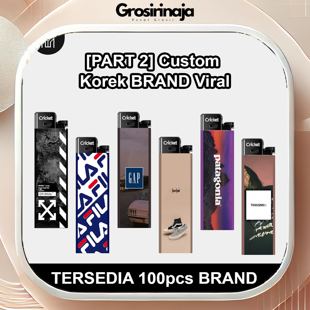[PART 2] BISA ORDER 1 AJA KOREK CUSTOM TEMA BRAND, [BISA COD]
