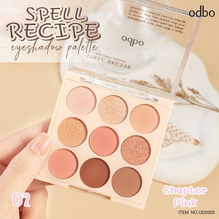 ODBO Spell Recipe Eye Color Palette | Eyeshadow Shimmer OD2005 - 02-Chapter Pink