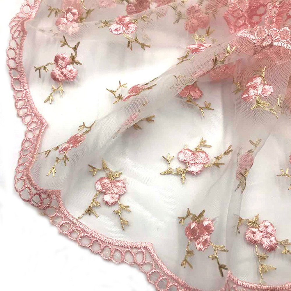 

2 yard Colorful Embroidered Lace DIY Materials for Lolita Doll Clothes Undergarments And Accessories