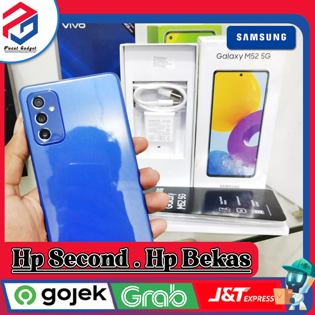 Samsung M52 5G Ram 8 Rom 128GB Second Original