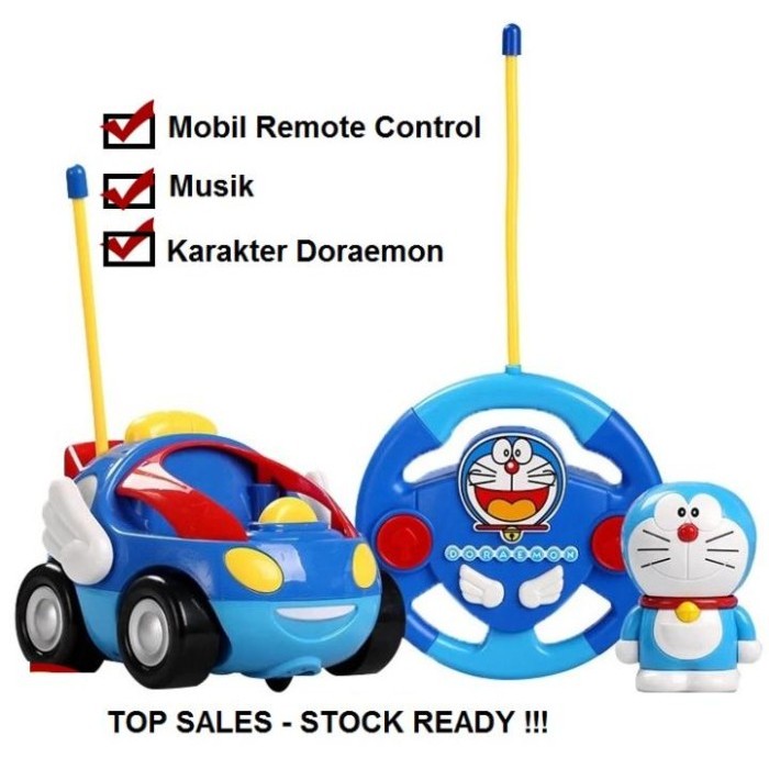 "E.SYO" - DISKON Mobil Remote Control Doraemon dan Hello Kitty / Mainan Mobil RC - DORAEMON