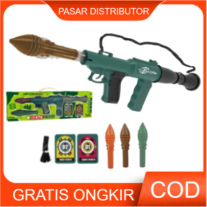 ORANSHOP Mainan Anak ROCKET-RPG COMPETITIVE SHOOTING PT015-7 Mainan Tembakan Arah Anak Shoot Sports 