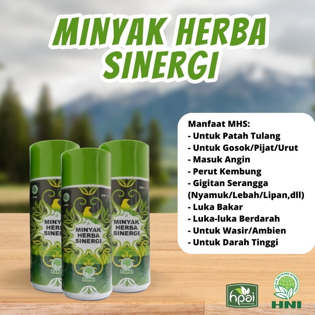 

NEW ORIGINAL 100% ori Minyak Herba Sinergi (MHS) HNI HPAI