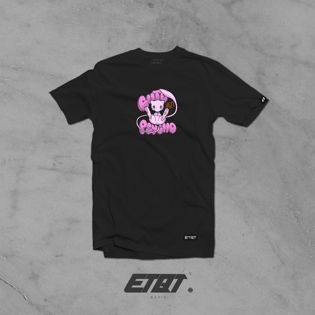 ETQT Anime Oversized Shirt - Unisex - ETQT Brand Shirt - Pokemon - Mew - Minimalist