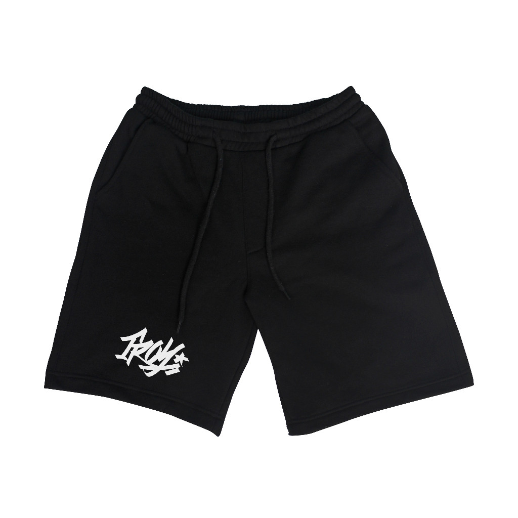 Troy Company Celana Pendek Boardshort Fleece Black PTN 2646