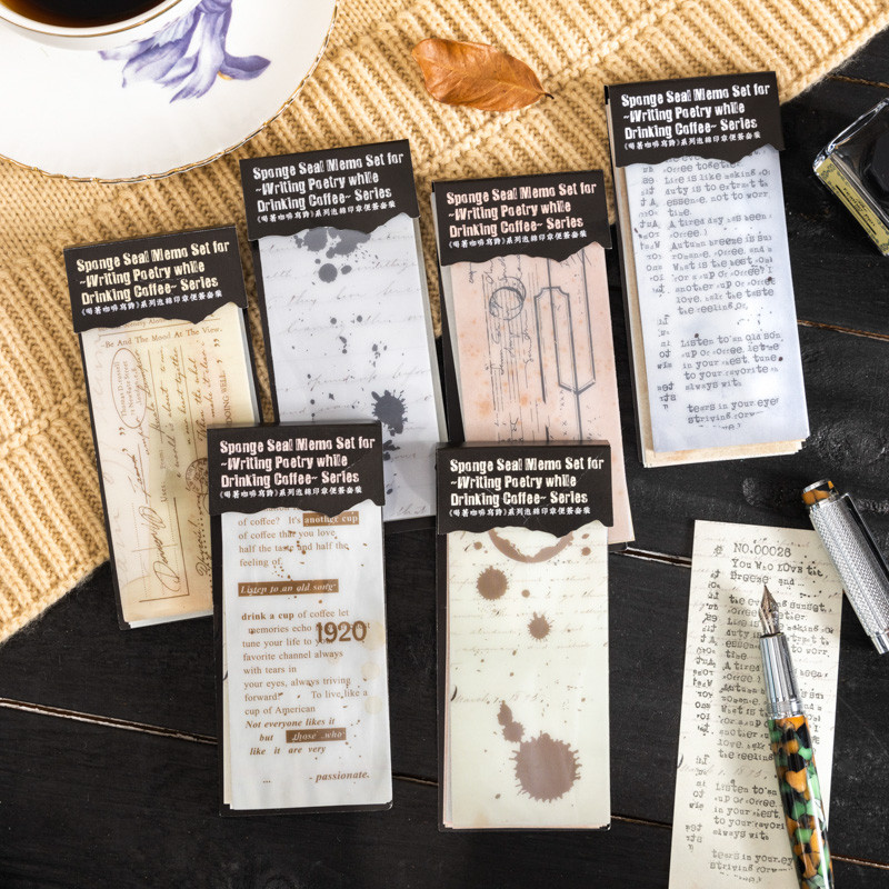 

11 pcs Vintage English Phrase Material Book Junk Journal DIY Handmade Collage Background Paper Scrapbooking Stationery Supplies