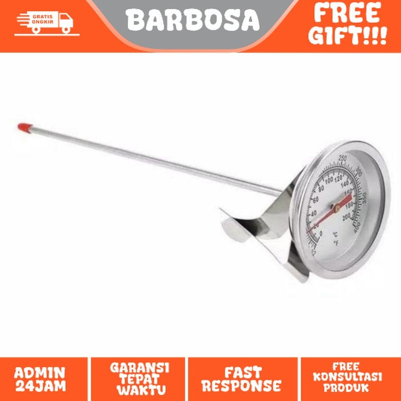 Thermometer Masak Air Kopi Termometer Minyak BBQ Daging Suhu Goreng Termometer Analog