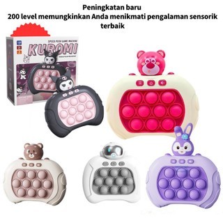 2023 New Pop It Push Bubble Game Elektronik Challenge Fidget Toys Dengan Mesin Game Led Menghilangkan Stress Mainan Anti