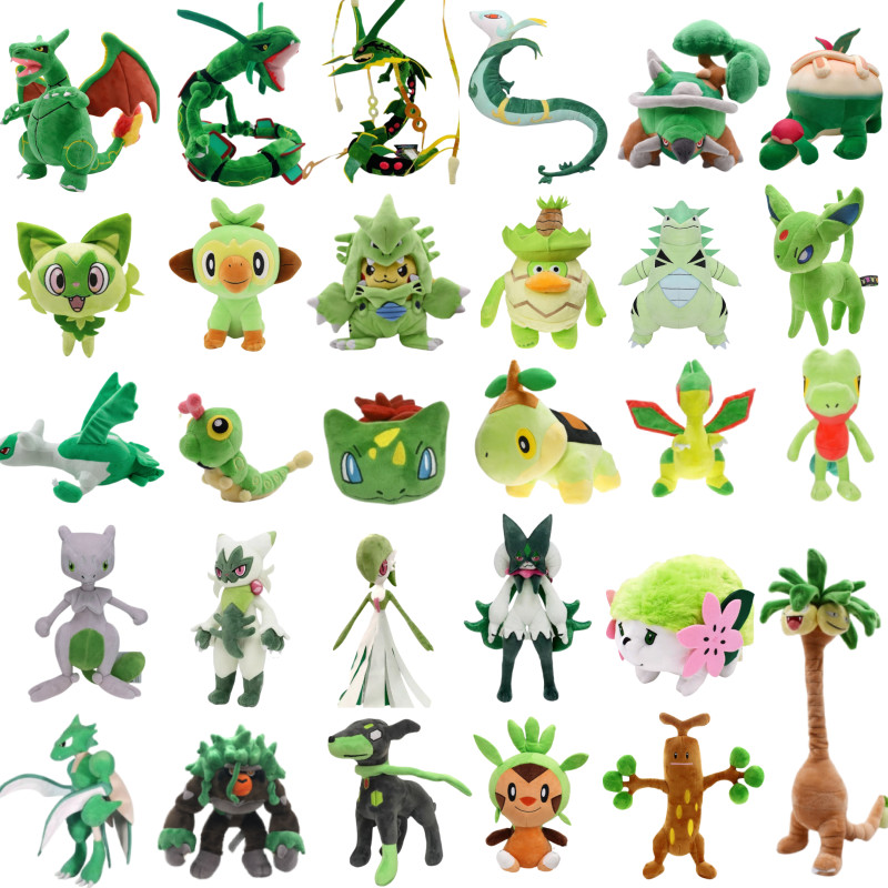 Pokemon Plush Toy Zygarde Eevee Rayquaza Charizard Mewtwo Sprigatito Sudowoodo Latios Rillaboom Cute