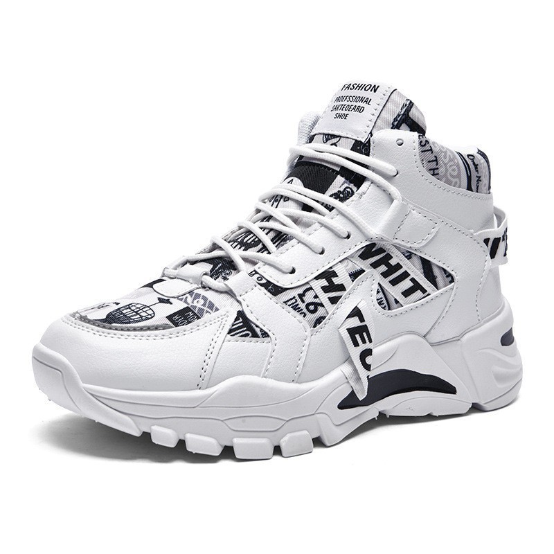 LV0322 Sepatu Sneakers Pria Sepatu Sport Hitam Pria