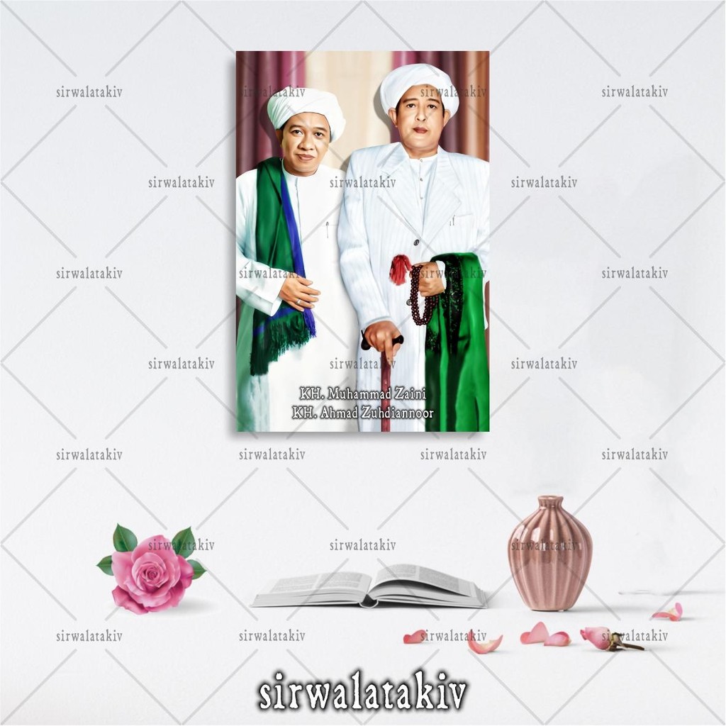 KH. Muhammad Zaini / Guru Sekumpul - KH. Ahmad Zuhdiannoor / Guru Zuhdi - Dekorasi Hiasan Dinding