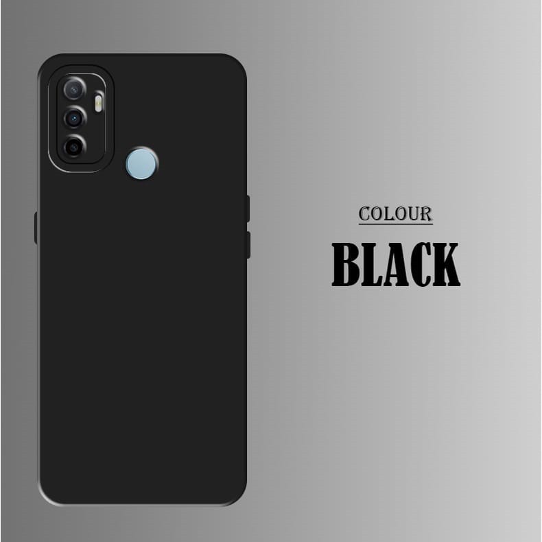 SoftCase Pro Camera Black Matte Case Oppo A15 / A15s dan Oppo A53 / A33 2020 Silicon Hitam Polos Bla