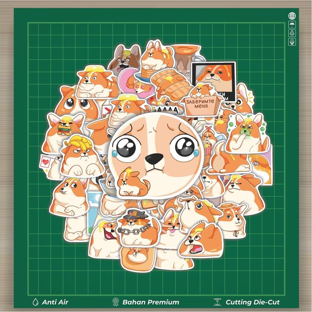 

HOT 50 PCS STIKER Stiker Hewan Cute Dog Bimchik [Bimchik Anjing Lucu] Stiker Fashion Cars Decal Dingin Kartu Album Custom Vinyl Anti Air- Sticker Aesthetic Buku Journal Koper Casing HP Tablet Laptop Helm Motor Botol Minum