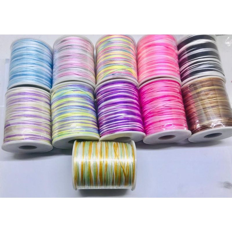 

tali satin warna 1mm (10mtr)