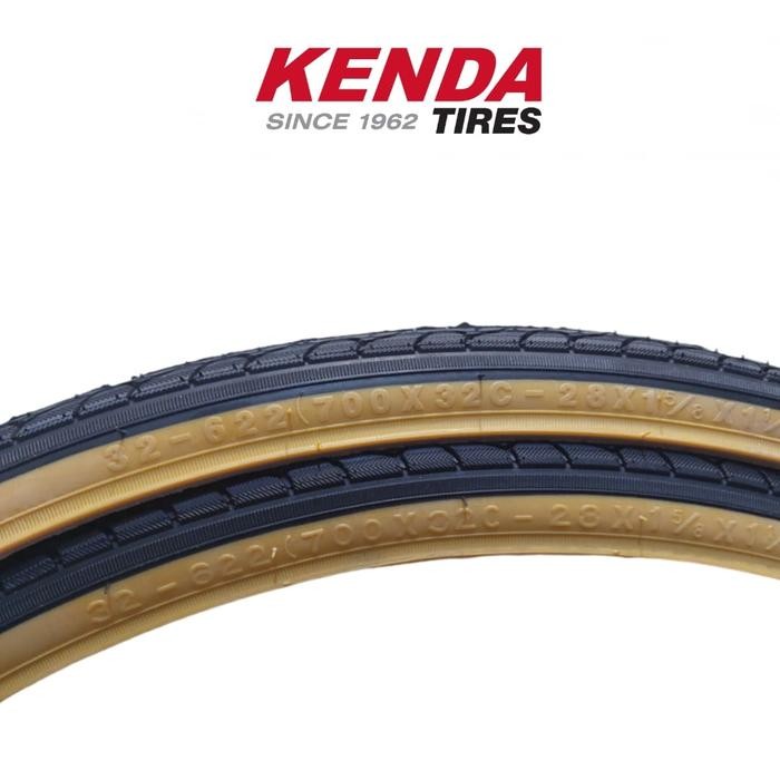 ban luar kenda 700x32C 700 x 32C 32 C GUMWALL SKINWALL coklat roadbike - Gumwall W