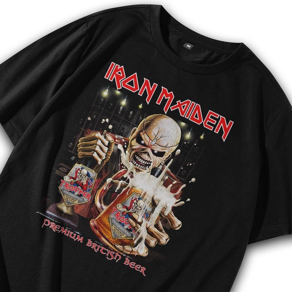 Kaos Musik / Kaos Band Oversize / Tshirt Band  Iron Maiden Bear / T shirt Band / Baju Band / Metal P