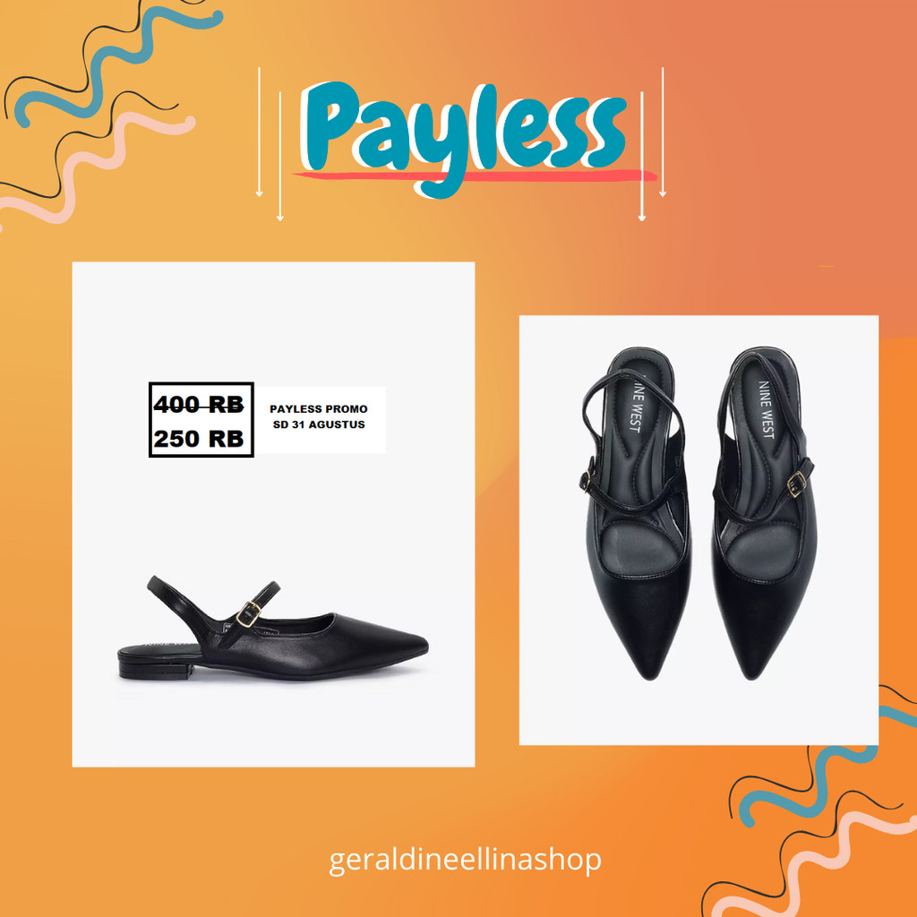 Sepatu flat shoes wanita seri  NINE WEST MELIA  PAYLESS 100% ori